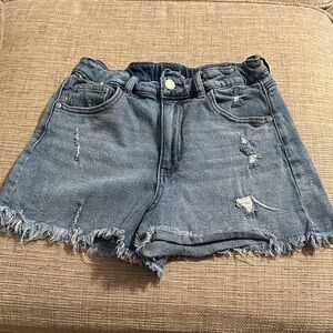 Art Class Distressed Jean Shorts